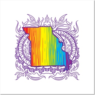 Missouri Mandala Pride Posters and Art